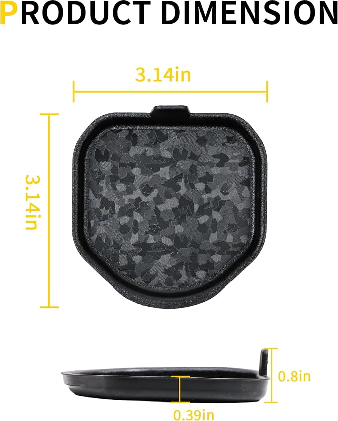 Cup Holder Inserts Coaster Compatible with Jeep Wrangler JL 4XE Gladiator JT 2018-2026 Accessories, Center Console Cupholder Pad, Non-Slip Drink Liner, Original Design, TPE, 2-Pcs Front Only