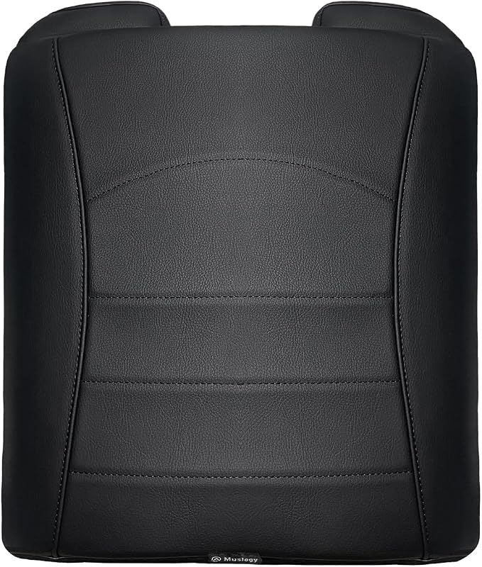 Muslogy Center Console Armrest Cover Fit for Dodge Ram1500 2013-2018 & Ram2500/3500 2013-2026 Accessories, Comfort Armrest Pad Console Lid Cushion Vegan Leather 1-Inch Extra Thick(Jump Seat ONLY)