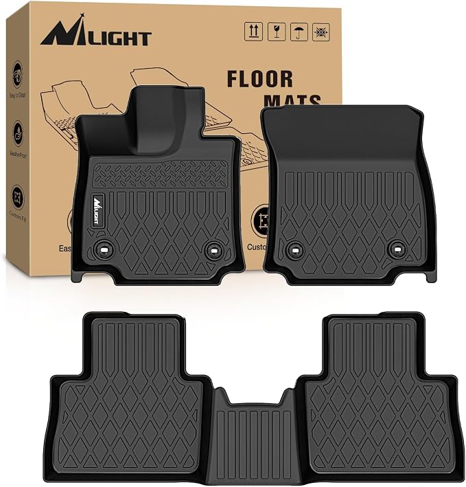 Nilight TPE Floor Mats for Lexus NX NX250 NX350 2022 2023 2024 2025 2026 (Not for Hybrid), All Weather Custom Fit Heavy Duty Floor Liners