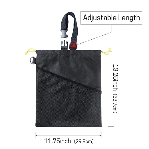GNEGNI 2PCS Hanging Car Garbage Can - Waterproof Leakproof Trash Bag | Car Trash Can with Durable Leakproof Lining, Keeps Vehicle Clean and Neat