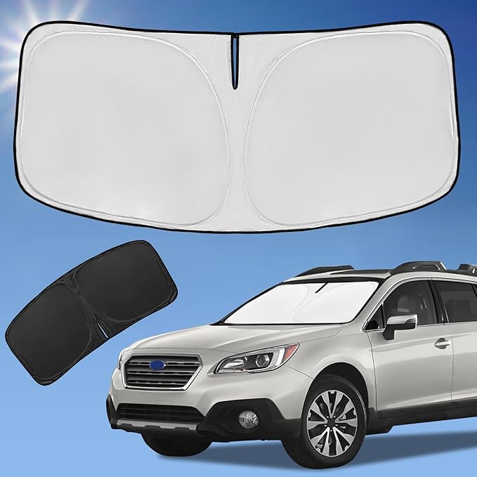 for Subaru Outback 2014-2019 Sun Shade Windshield Shade Cover 4-Layer Front Window Shade Custom fit Outback SUV, Base,Limited,Touring 240T Shade Blocks UV Rays Car Accessories