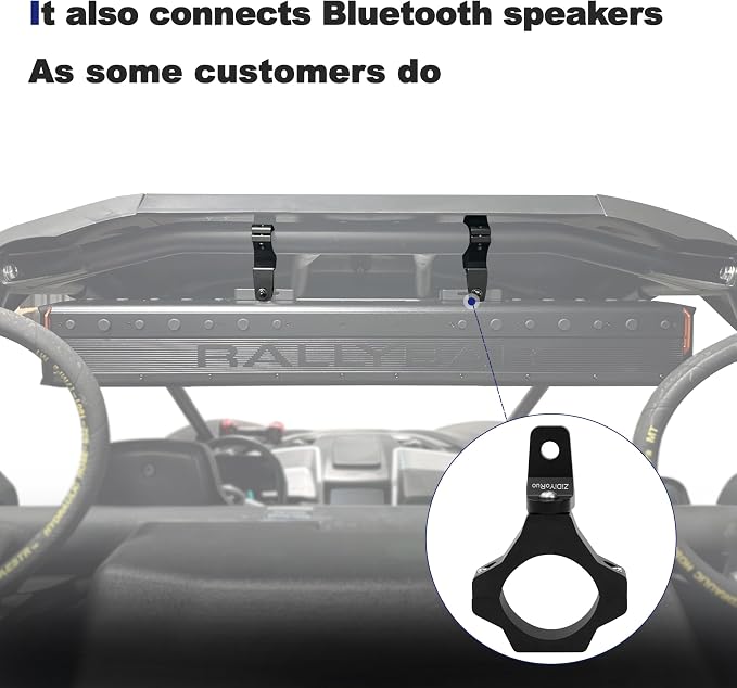 ZIDIYORUO Light Bar Mount for 1.75-2.25in Tubes/Big Barts, 6061 alu, 2-Pack | Fits 1.75-2.25in tubes on Jeep JL/JT, Raptor, Tacoma, RZR XP, Defender. 20 lock positions, precise 360 aiming. 6061 aluminum