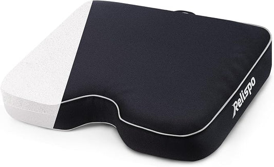 Stadium Seat Cushion for Bleachers, 2-in-1 Reversible Soft & Firm | Bleacher Cushion with Memory & High-Density Foam, Ergonomic Non-Slip Design, Portable for Indoor & Outdoor Sports, Events