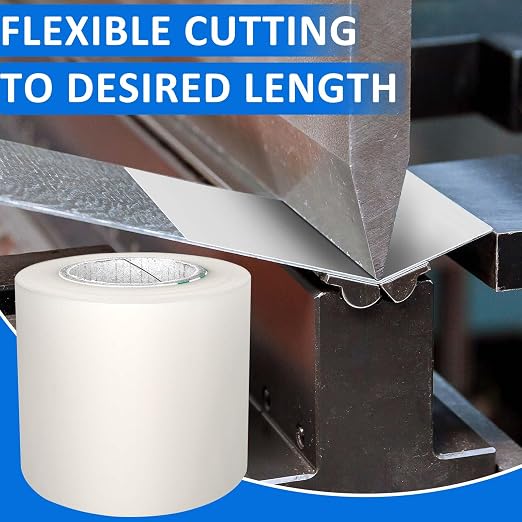 Press Brake Urethane Die Protection Film for Mark-Free Bending Solution, Durable Protective Coating for Defense Against Scratches, and Rust from Metal-on-Metal Contact (6" X .012" X 100')