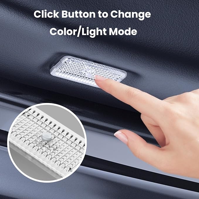 7 Color Car Door Welcome Lights,Car Puddle Light, Footwell Lamp Trunk Lights Compatible with Tesla Model 3 Model S Model Y Model X,4PACK