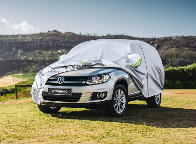 Koukou SUV Car Cover Custom Fit VW Tiguan from 2007 to 2020, Waterproof All Weather for Automobiles, Sun Rain Dust Snow Protection.