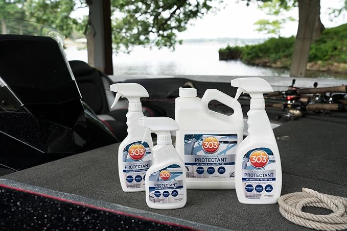 303 Marine Aerospace Protectant for Boat Vinyl, 16 oz | Provides UV protection for marine vinyl and surfaces while helping prevent fading, cracking, and staining.