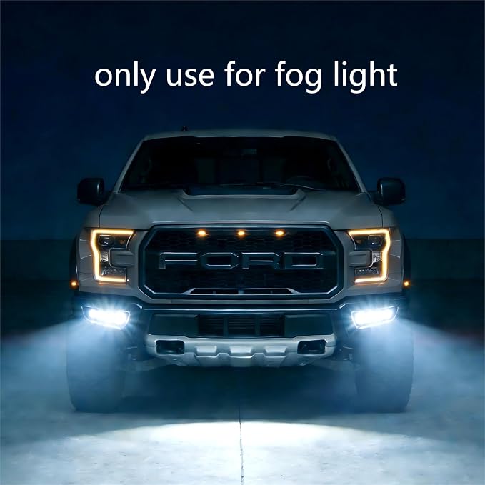SEALIGHT 9005 9006 Fog Light Bulbs, 92,000LM Super Bright HB3 HB4 Bulbs Combo, 60000h Lifespan Life, Plug and Play, Pack of 4