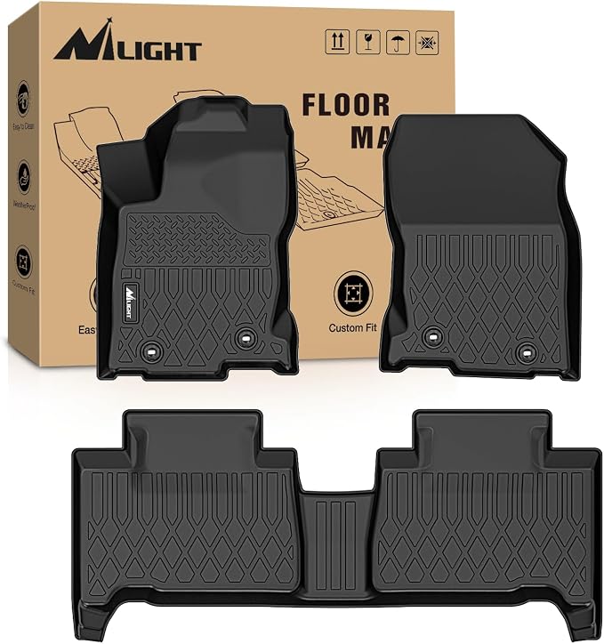 Nilight TPE Floor Mats for Lexus NX NX200t NX300 NX300h 2015 2016 2017 2018 2019 2020 2021, All Weather Custom Fit Heavy Duty Floor Liners