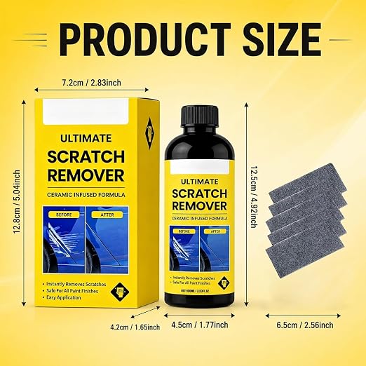 2PCS Ultimate Scratch Remover, 3.53 Fl Oz, Plastic Polish Scratchs Removers, Car Scratchs Repair Paste Deep Scratch