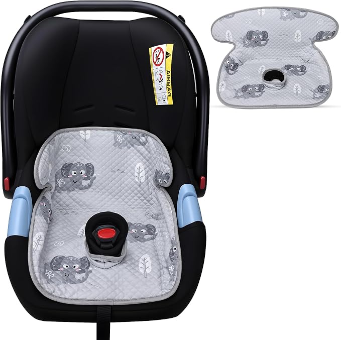 Car Seat Potty Training Protector - Waterproof Piddle Pad Car Seat Liner with Anti-Slip Backing, Travel-Friendly Machine Washable Cover for Baby Toddler Carseat, Stroller (Gray)