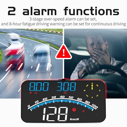 wiiyii Digital GPS Speedometer, HUD Head Up Display for Car, Upgraded 5.5" large-screen, Suitable for All Vehicles