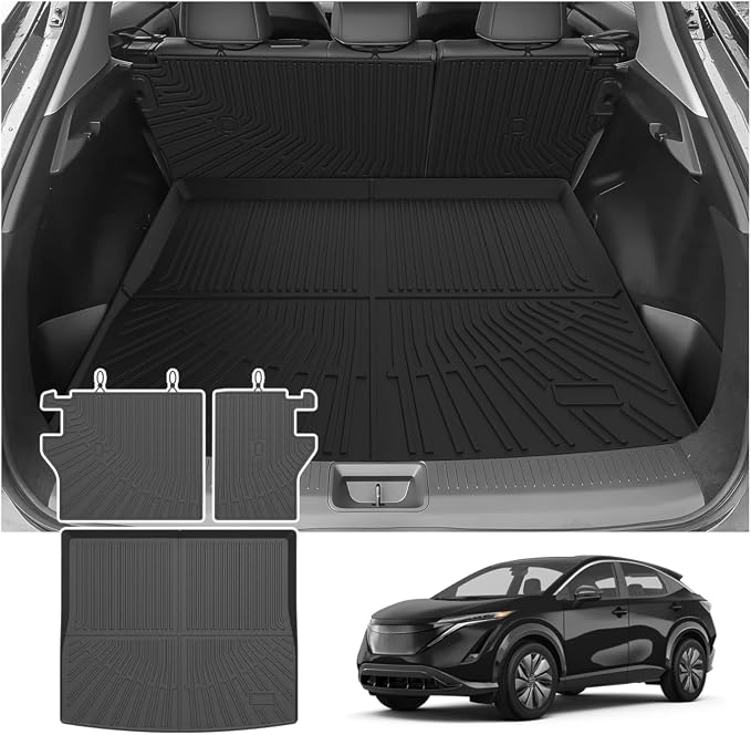 Cartist Cargo Liner for Nissan Ariya 2023 2024 2025 2026, All Weather Cargo Mats for Ariya Accessories, Heavy Duty TPE Trunk Mat, Car Accessories