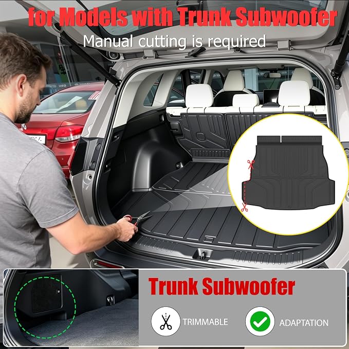 Floor Mats&Cargo Liner for 2026 Toyota RAV4 Hybrid,(Suitable for Hybrid Version) Full Set Car Floor mats with Cargo Liner,All Weather TPE Accessories for 2026 RAV4