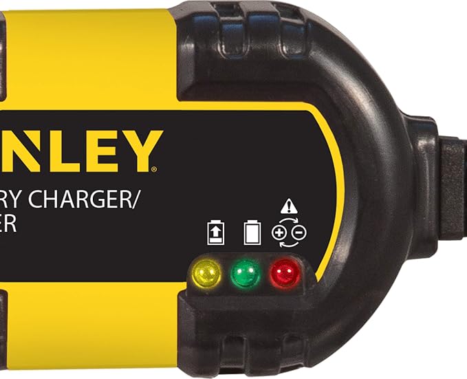 Stanley BM1S 1 Amp Battery Charger for Vehicles | Keeps 12V Batteries Charged Up