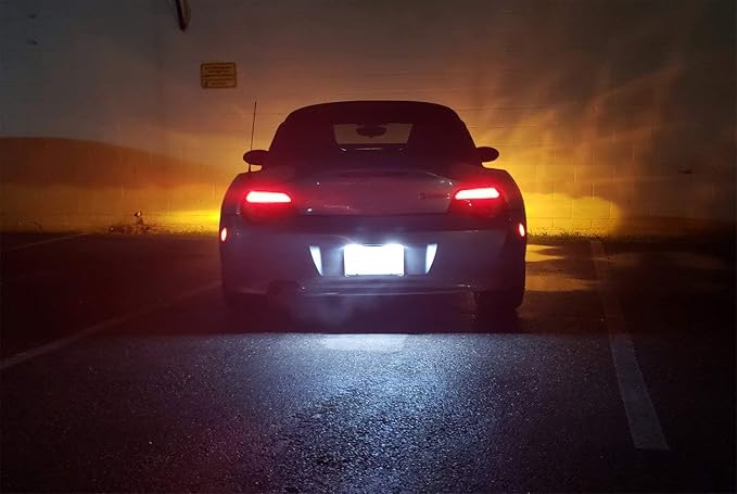 iJDMTOY OEM-Fit 3W Full LED License Plate Light Kit Compatible With BMW 1 6 Series Z4 X2 X4 i3, Powered by 18-SMD Xenon White LED & Can-bus Error Free