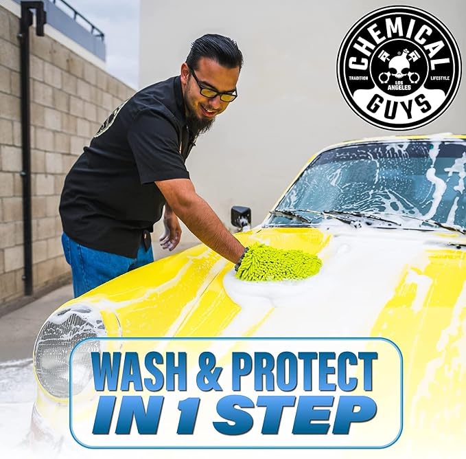 Chemical Guys, HydroSuds Ceramic Foaming Car Wash Soap, Berry, 16 oz, 2 Pk | Ceramic polymers add gloss and water beading, thick foam for cannons, guns or buckets