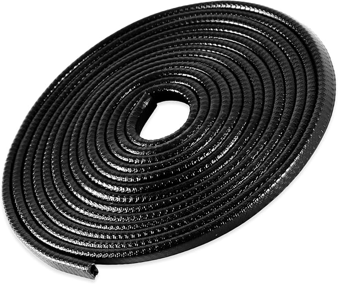 SINGARO 16.4Ft (5M) Car Door Edge Guard, No Glue Car Door Entry Guard Protective Strip, Rubber Edge Trim Car Door Protector, Applicable to Car, Truck, SUV and ATV, Car Exterior Accessories（Black）