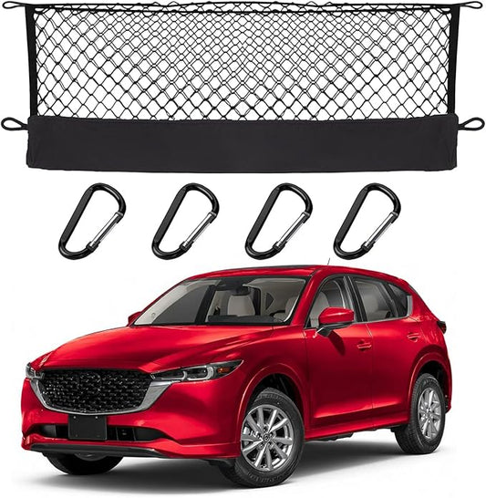 Envelope Style Cargo Net Compatible with Mazda CX-5 2016-2013 fit for CX5 (Old Version) 2016 2015 2014 2013 Trunk Car Rear Tailgate Touring Netting