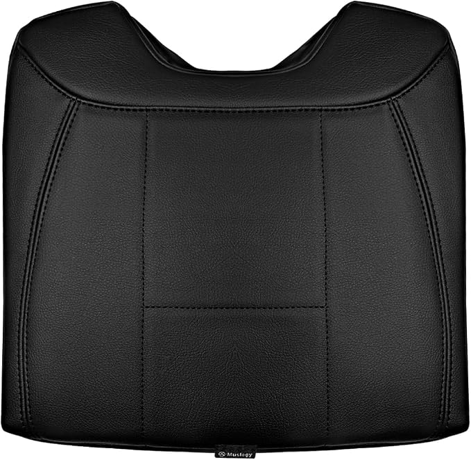 Muslogy Center Console Armrest Cover Fit for Ford Expedition 2025 2026 Accessories, Comfort Armrest Pad Console Lid Cushion Vegan Leather 1-Inch Extra Thick