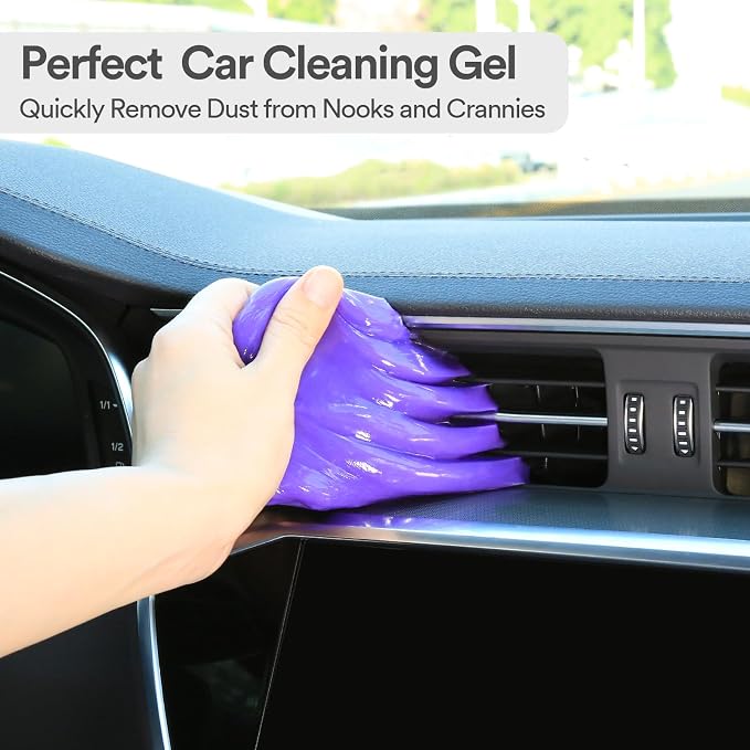PULIDIKI Car Cleaning Gel Detailing Kit - Automotive Dust Crevice Cleaner Slime for Auto Interior Detail Removal - Putty for Keyboard Cleaning and Car Accessories
