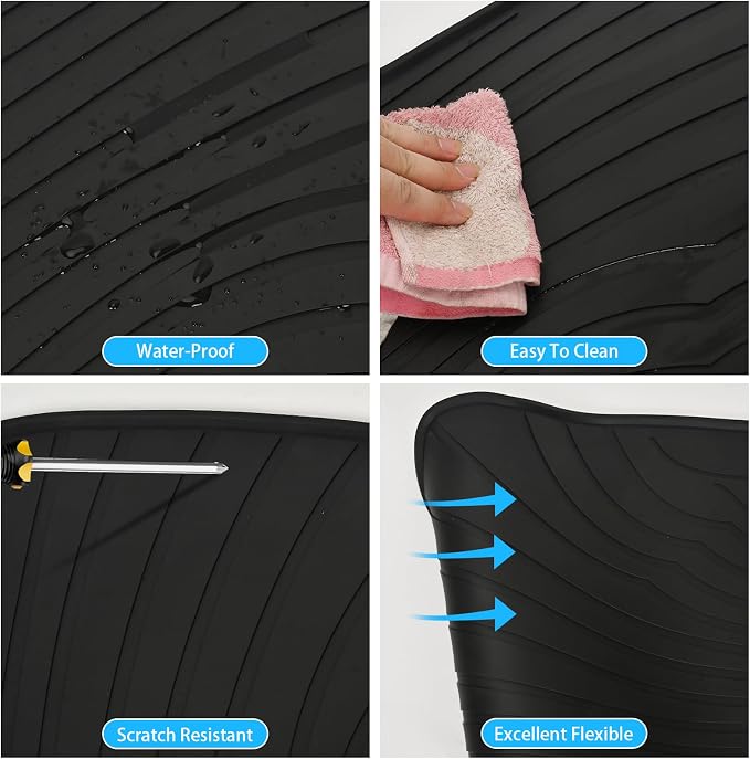 Car Floor Mat Rubber Custom Fit for Porsche Macan 2014-2025 2026 Black Red Auto Floor Liners All Weather Heavy Duty Odorless