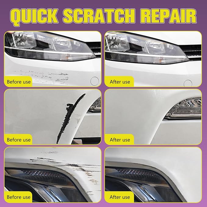 Upgraded Car Scratch Remover Kit, Scratch Remover Wax for Vehicles, Universal Car Paint Scratch Repair, Polishing ＆ Rubbing Compound Paint Restorer, 9.2 fl.oz