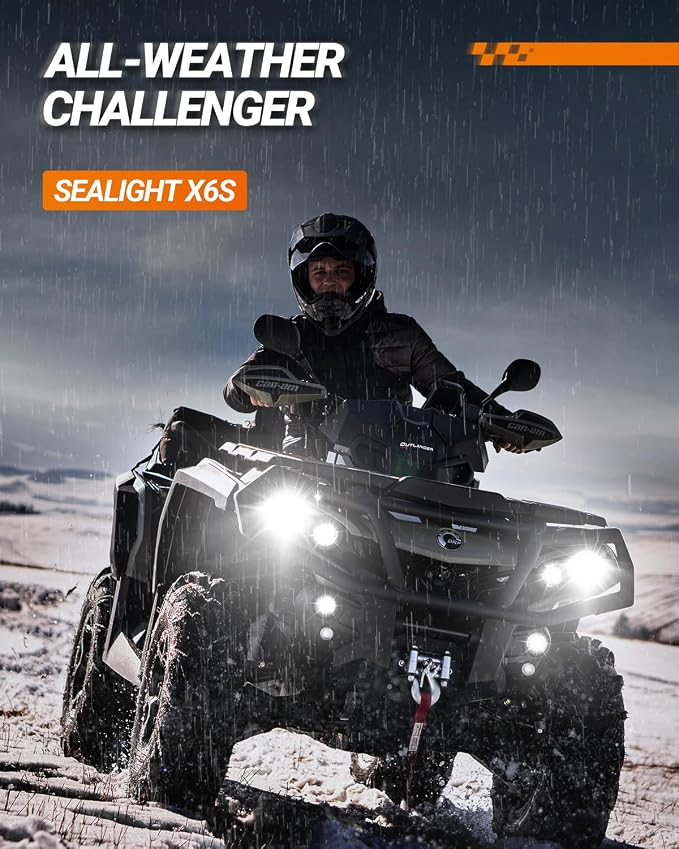 SEALIGHT H11 Led Bulbs 84,000LM 900% Brightness H11 Light Bulbs, 6000K Cool White Bulbs with 25000RPM Fan, Plug and Play ATV/UTV, 10-Year Extended Lifespan IP68 Waterproof, Pack of 2