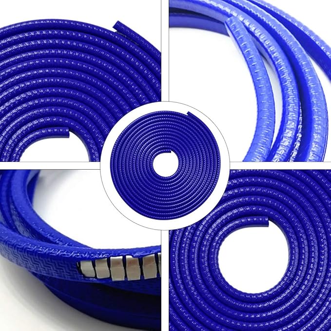 Garneck Car Door Edge Guards Rubber U Shape Edge Trim Seal Strips Protector Car Door Edge Protection for Car Auto Vehicle 10M