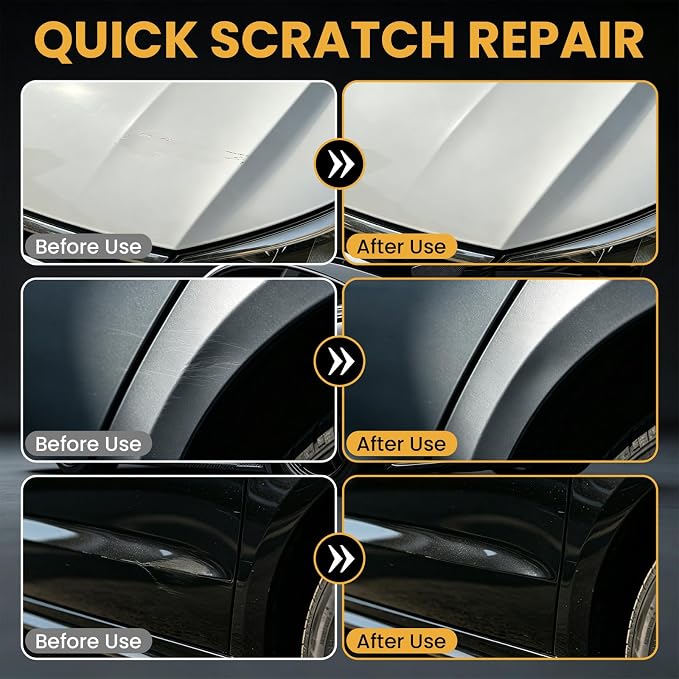 Car Scratch Remover - Wax & Polishing Compound for Paint Repair, Eliminate Swirls & Scratches, Restore Shine (100mL)