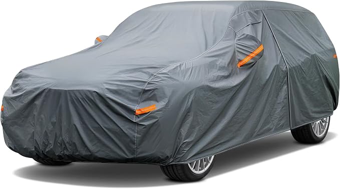 GUNHYI 16 Layers SUV Car Cover Waterproof All Weather Heavy Duty, Universal Fit Kia Soul, Buick Encore, Honda Element, Hyundai Kona/Venue, Nissan Juke/Kicks, Toyota CHR, Mazda CX-3/CX-30 etc.