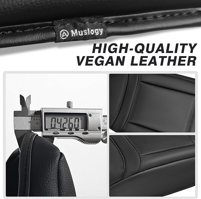 Muslogy Center Console Armrest Cover Fit for Ford Explorer 2020-2024 2025 2026 Accessories, Comfort Armrest Pad Console Lid Cushion Vegan Leather Regular Thick
