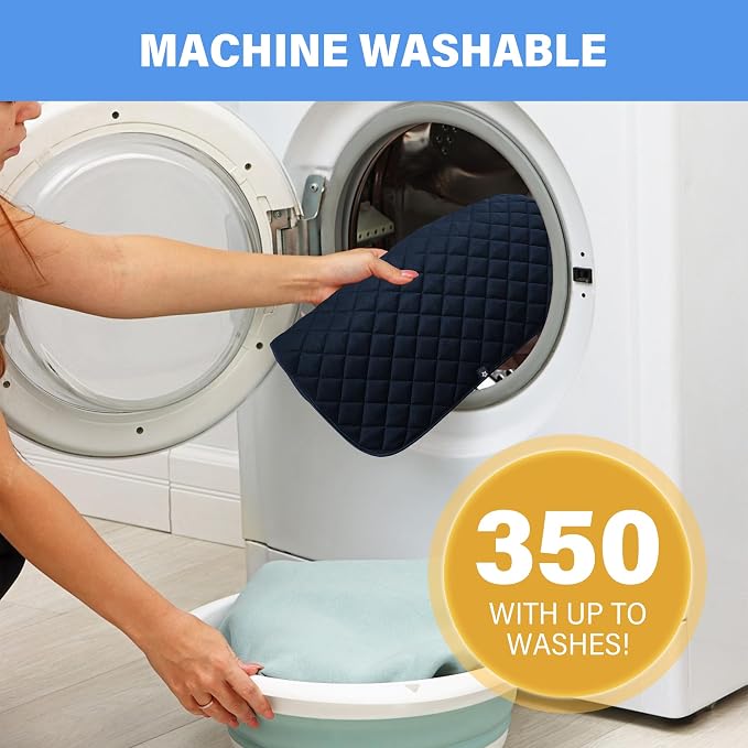 SPRING SEAON Waterproof Chair Pads for Incontinence 22"x21" – Thickened Washable Reusable Seat Protector, Non-Slip Absorbent Pad for Adults, Seniors, Wheelchair, Recliner, Car Seat & Bed(Navy, 1 Pack)