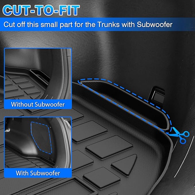 CARTIST Trunk Mat for Kia Sportage 2023-2026 Gasoline Only, All Weather Cargo Liner Heavy Duty Car Mats, Car Accessories for Sportage