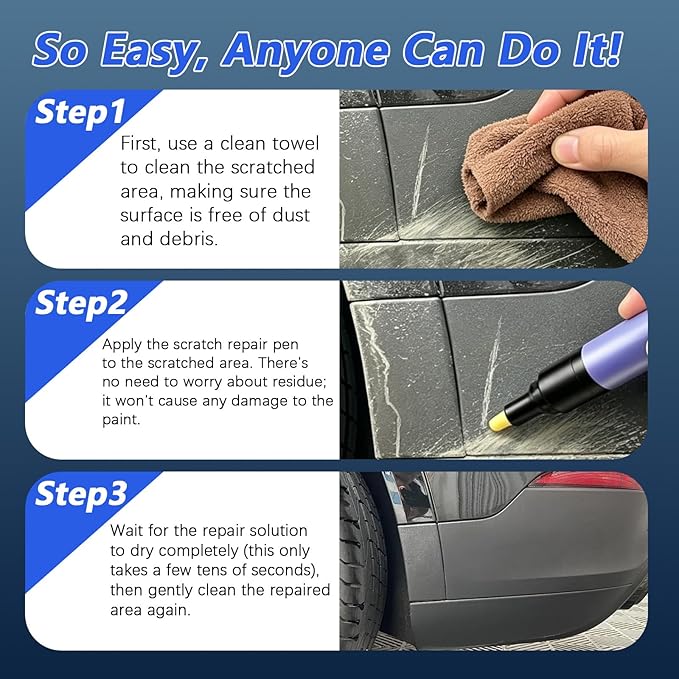 2026 New Magic Car Scratch Removal Pen,Professional Car Scratch Repair,SuitableVehicles And Colors All Cars Magic Pen,Easily And Quickly Repair Scratches, Spiral And Abrasion 0.17 FL OZ.