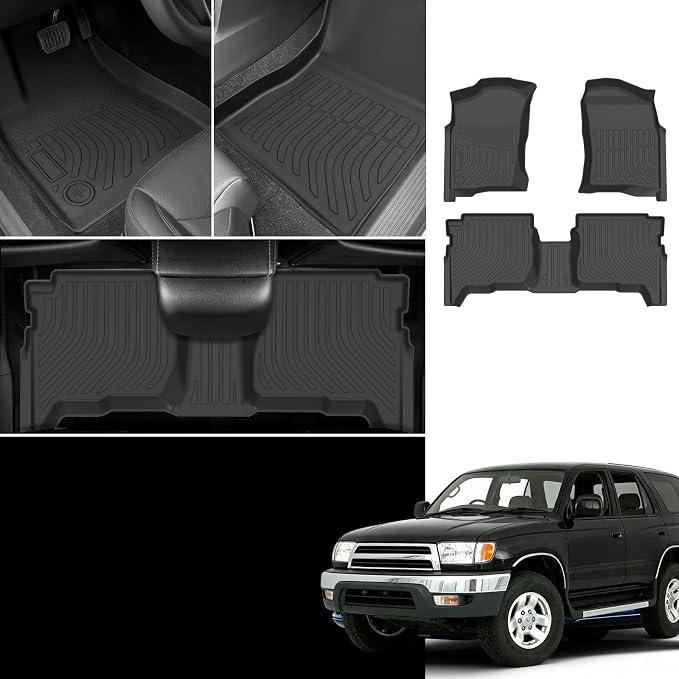 Floor Mats for Toyota 4Runner 1996-2002, 3rd gen 4runner Floor Mats | Custom Fit TPE All Weather Protection Floor Liners, Non-Slip Waterproof Floor Mat Car Accessories
