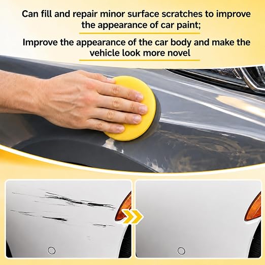 2Pcs Car Scratch Remover,Scratch Repair Paste for Vehicles, Professional Grade Car Scratch Repair Remover, All Paint Colors Polishing Kit, Quick Repair Scratches and Restore Shine