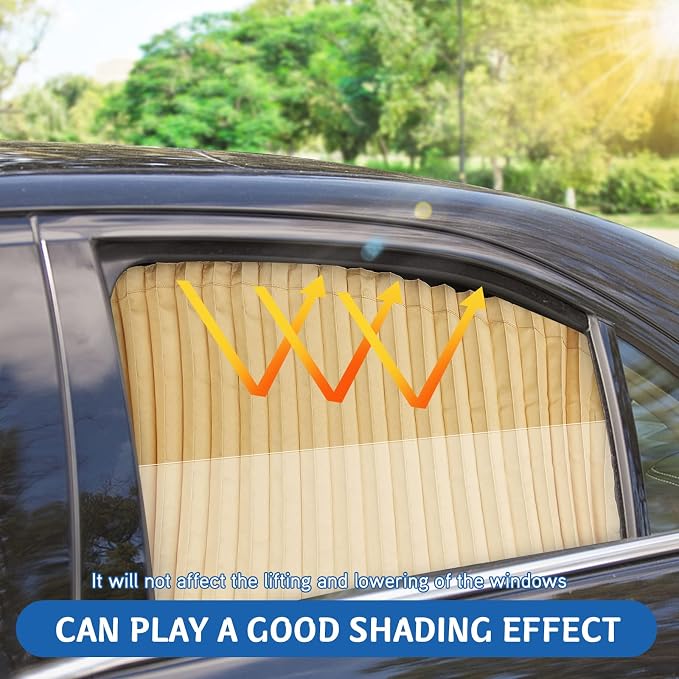 ZATOOTO Magnetic Car Window Covers for Privacy Baby Sun Shades | Strong magnets for easy install on steel frames. Measure windows and test fit first—best on metal frames.