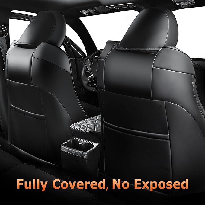 Carlimeki Leather Seat Covers Custom Fit for Tacoma Gen 2nd (2005-2015) | For Double & Crew Cab only - Fits Base, PreRunner, TRD Pro - Fully Covered - Fit Like a Glove