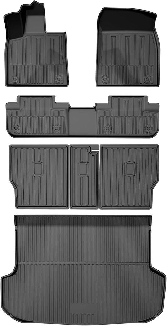 Floor Mats Custom Fit for 2016-2022 Lexus RX 350 RX 450h(Not for RXL) - All-Weather TPE Accessories Full Sets (Floor Mats + Cargo Liner + Backrest Mat)