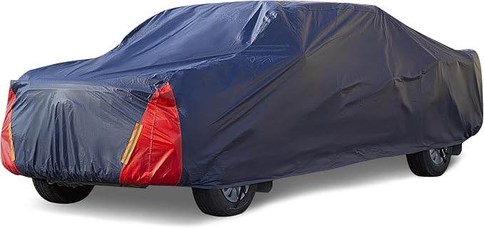 Truck Cover Waterproof All Weather for Automobiles, 6 Layers Outdoor Full Exterior Cover Rain Sun UV Snowproof Protection (Length Up to 250 inch)