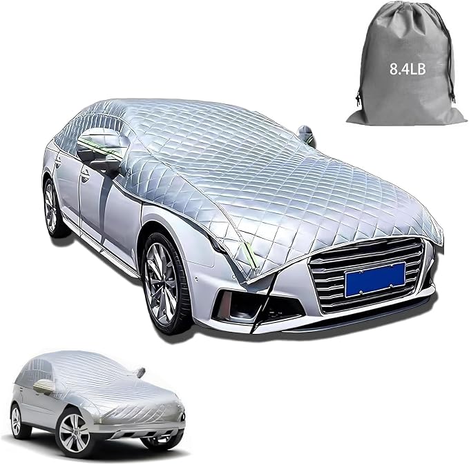 Padded Car Covers for Hail, Hail Protector Car Cover SUV, Car Cover Hail Protection Padded, Durable Half Hail Blanket for Sedan/SUV
