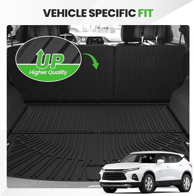 Cartist Cargo Liner for Chevy Blazer 2019-2025 2026, All Weather Cargo Mats for Blazer Accessories, Heavy Duty TPE Trunk Mat, Car Accessories