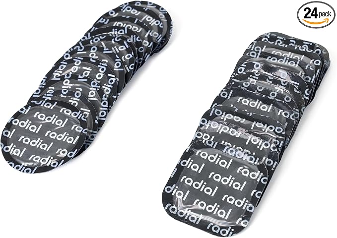 TP-MRS2b Radial Tire Patch Kit 24 pcs(Dia. 2 1/4" (57 mm) 12 pcs, and 2 1/4" x 2 1/4" (57 x 57 mm) 12 pcs in a Box)