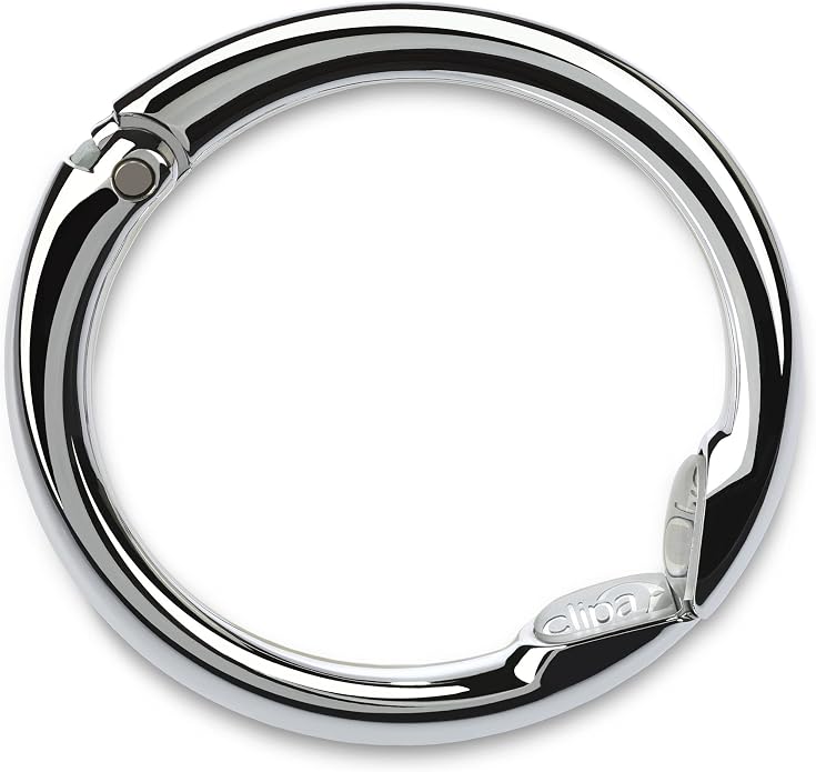 Clipa Bag Hanger Collection, The Ring that Opens into a Hook, Auto Closes | Holds 15 kg, Needs only 10mm to Hang a Hand Bag, Easy to Use with One Hand, The Instant Bag Hanger, 3 yr Warranty
