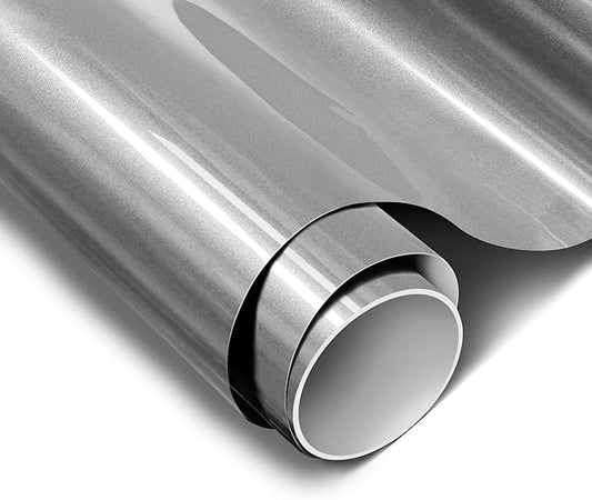 ColorFusion PPF by VViViD, Gloss GT Silver Dry Apply PPF Vinyl Car Wrap Roll 1.3ft x 5ft