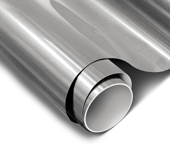 ColorFusion PPF by VViViD, Gloss GT Silver Dry Apply PPF Vinyl Car Wrap Roll 20ft x 5ft