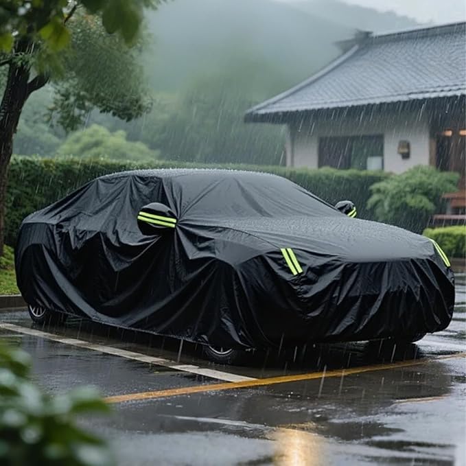 SUV Car Cover Waterproof All Weather for Automobiles, Outdoor Heavy Duty Full Exterior SUV Covers (Length: 193"-208")