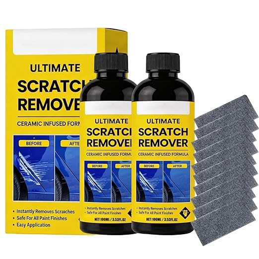 NanoPolix Scratch Remover, 3.53 Fl Oz Nanopolix Ultimate Scratch Remover, Plastic Polish Scratchs Removers, Car Scratchs Repair Paste Deep Scratch (2pcs)