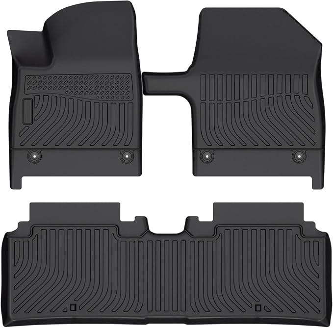Cartist Floor Mats Compatible with Kia EV6 2022 2023 2024 2025 2026 Accessories All Weather Floor Liner Front & Rear 2 Rows Car Carpet Protection TPE Odorless